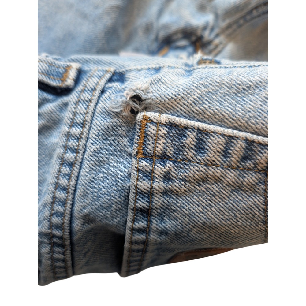 Carhartt B160 Relaxed Fit Jeans Light Wash Denim Mens 34x36 Distressed Workwear - Picture 7 of 9